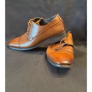 Men’s Calvin Klein Bachman Brown Dress Shoes Loafers, size 8.5 M